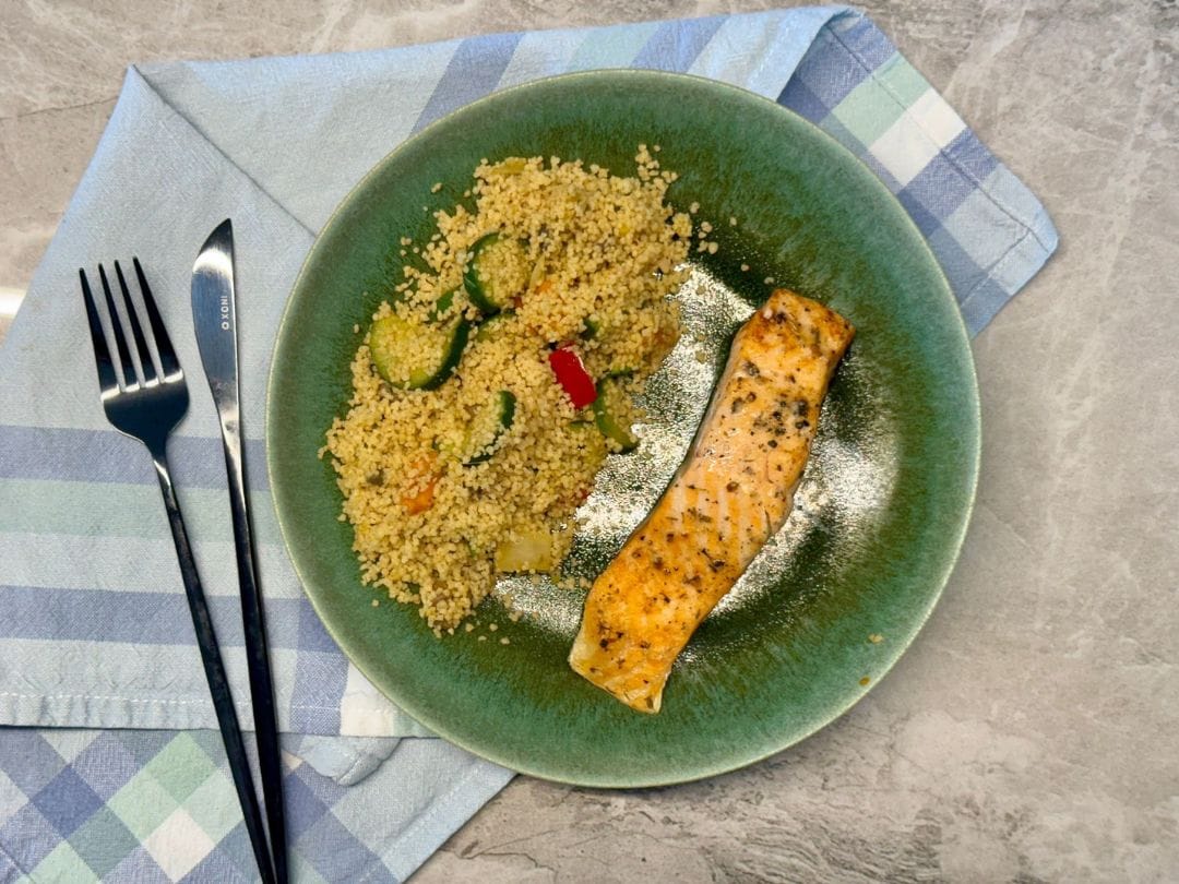 couscous and salmon