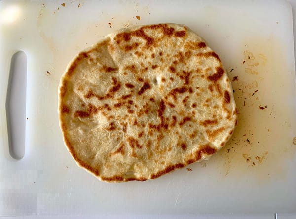 Homemade pita bread for your gyros