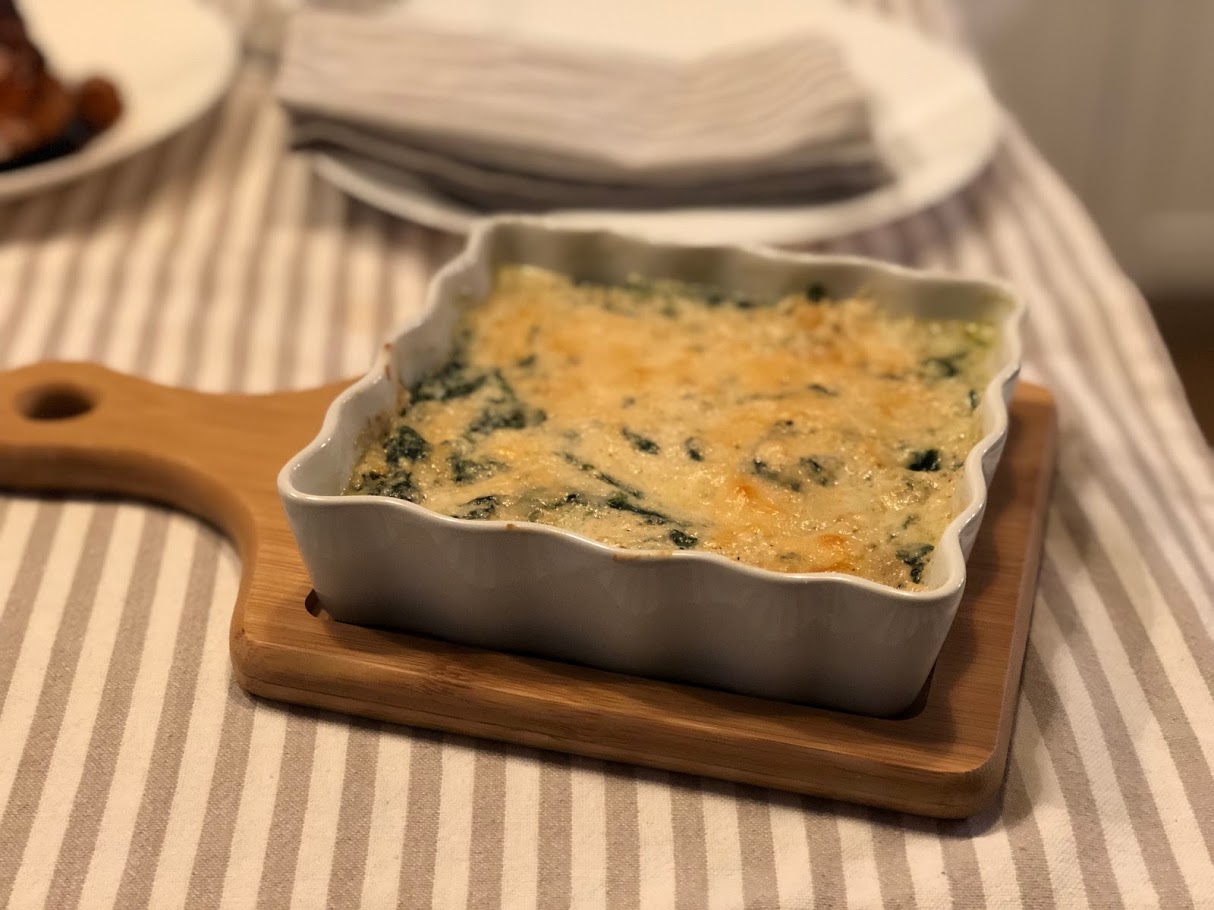 Easy spinach souffle