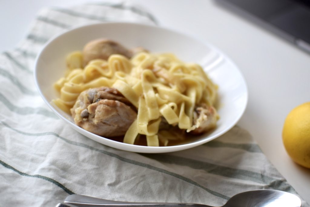 One-pot chicken tagliatelle