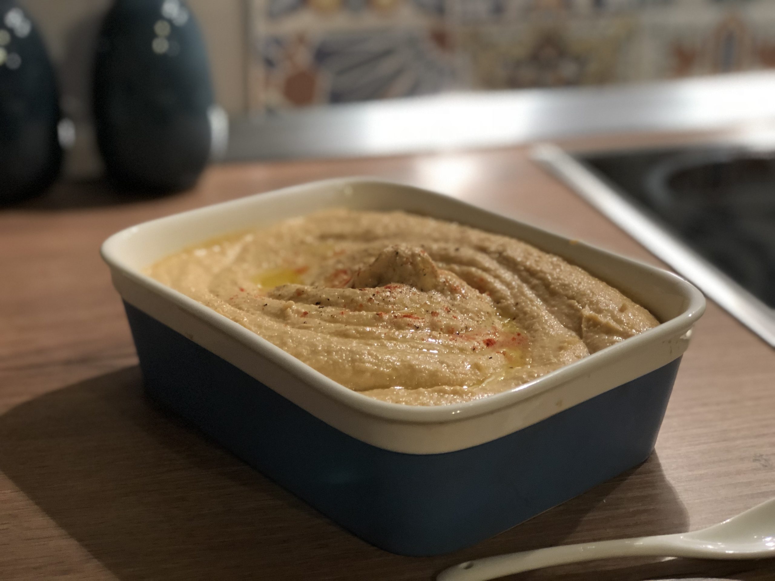 homemade hummus