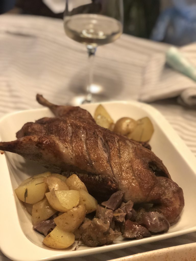 Crispy roast duck
