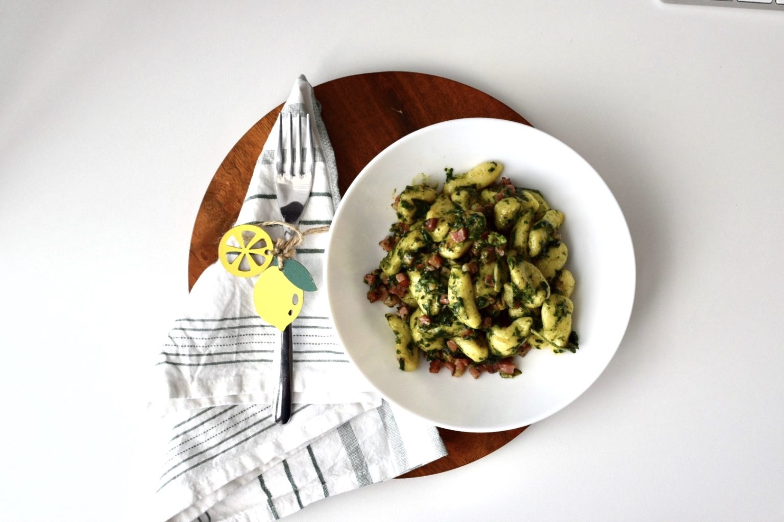 Buttery bacon and spinach gnocchi Recipes