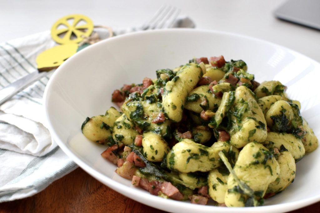 bacon and spinach gnocchi