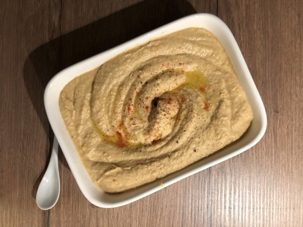 homemade hummus