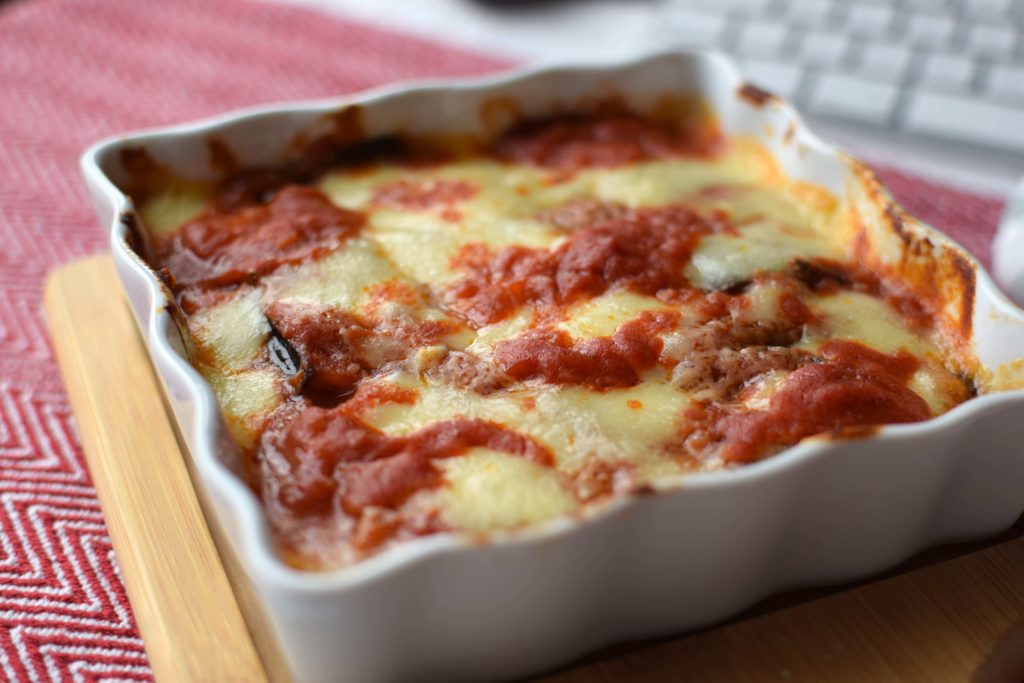 Eggplant parmesan casserole