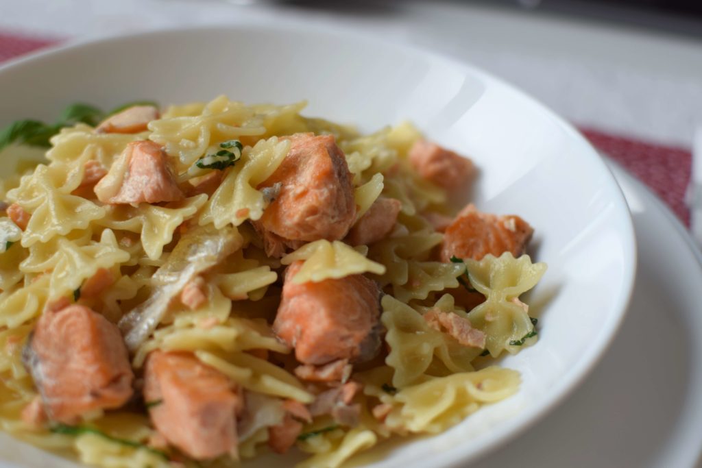 salmon pasta