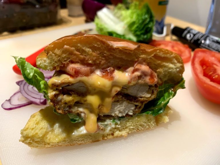 Fried chicken burger – The burger series
