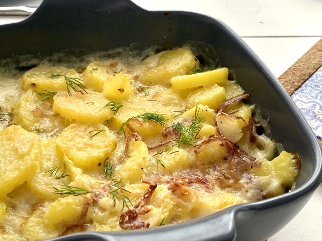 Creamy baked potatoes