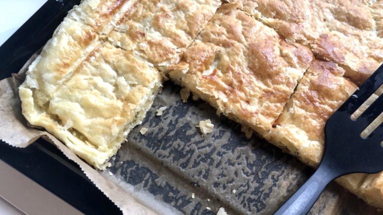 Pie Recipes: savory feta and leek pie