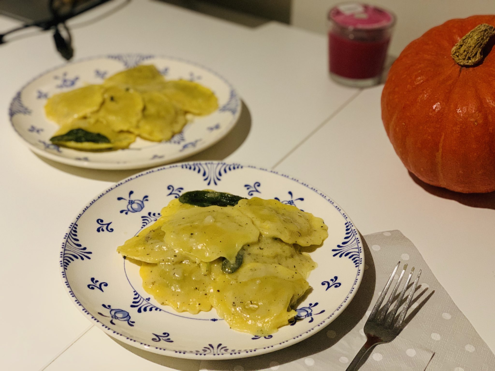 Mushroom truffle ravioli in a butter sauce Recipes